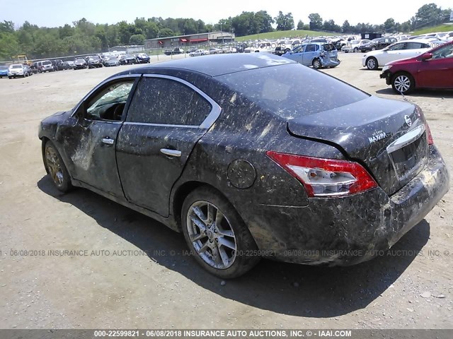 1N4AA51E79C804810 - 2009 NISSAN MAXIMA S/SV BLACK photo 3