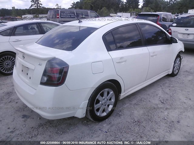 3N1AB6AP5AL711939 - 2010 NISSAN SENTRA 2.0/2.0S/SR/2.0SL WHITE photo 4