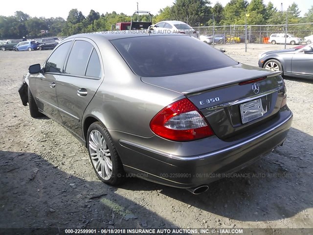 WDBUF87X88B272375 - 2008 MERCEDES-BENZ E 350 4MATIC GRAY photo 3