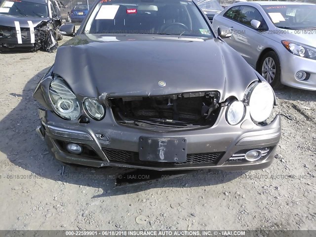 WDBUF87X88B272375 - 2008 MERCEDES-BENZ E 350 4MATIC GRAY photo 6