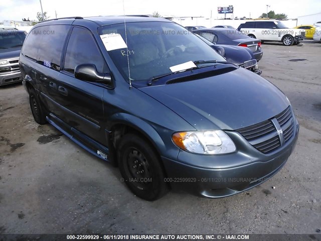 1D4GP24R37B209216 - 2007 DODGE GRAND CARAVAN SE GREEN photo 1