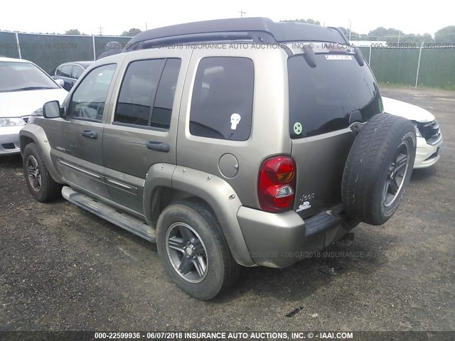 1J4GK38K93W622270 - 2003 JEEP LIBERTY RENEGADE GREEN photo 3