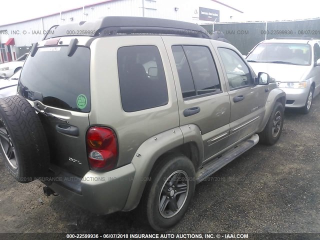 1J4GK38K93W622270 - 2003 JEEP LIBERTY RENEGADE GREEN photo 4