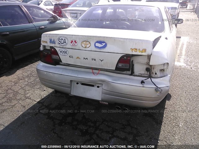 JT2BF12K3T0151133 - 1996 TOYOTA CAMRY LE/XLE/SE თეთრი ფოტო 6