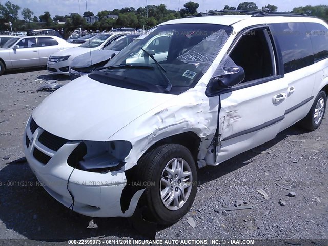 2B4GP44352R673801 - 2002 DODGE GRAND CARAVAN SPORT WHITE photo 6