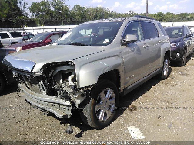 2GKALSEK7D6179480 - 2013 GMC TERRAIN SLE BEIGE photo 2