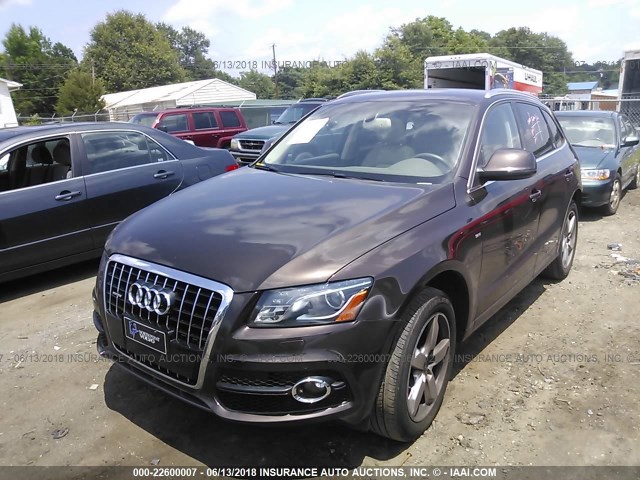 WA1DKAFP1CA032891 - 2012 AUDI Q5 PREMIUM PLUS BROWN photo 2