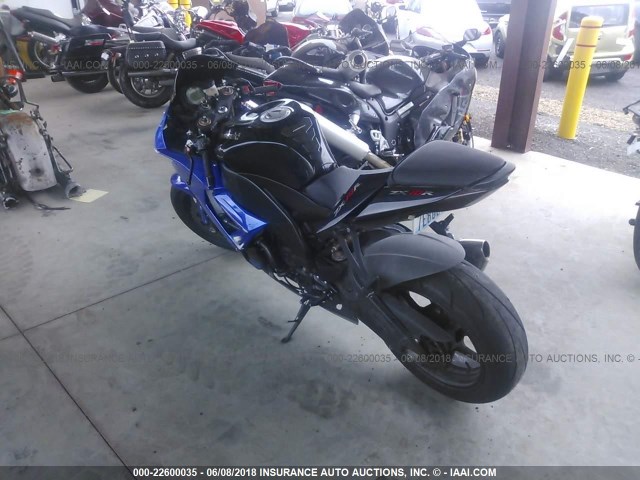 JKAZXCE108A000523 - 2008 KAWASAKI ZX1000 E BLUE photo 3