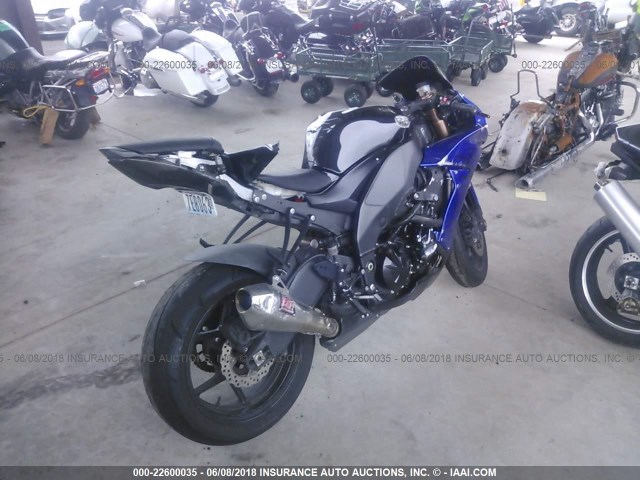 JKAZXCE108A000523 - 2008 KAWASAKI ZX1000 E BLUE photo 4