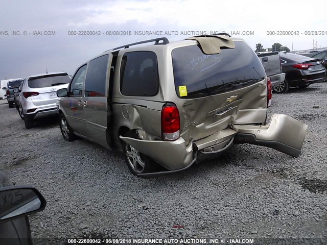 1GNDV23L05D276223 - 2005 CHEVROLET UPLANDER LS 金色 照片 3