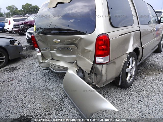1GNDV23L05D276223 - 2005 CHEVROLET UPLANDER LS 金色 照片 6