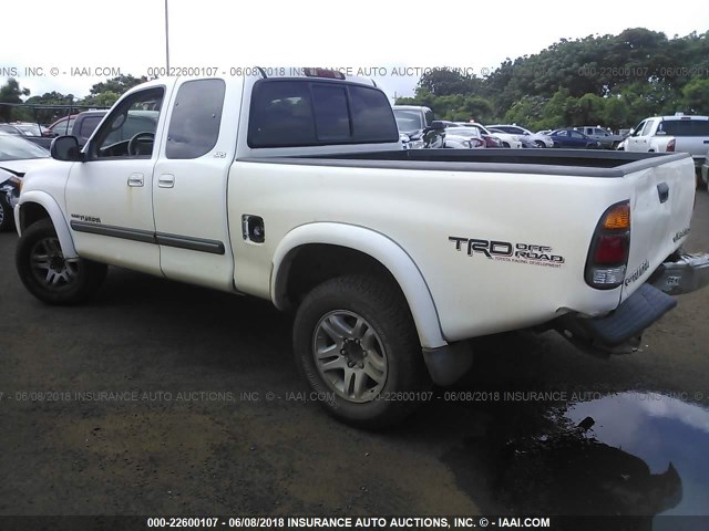 5TBBT44194S454494 - 2004 TOYOTA TUNDRA ACCESS CAB SR5 WHITE photo 3