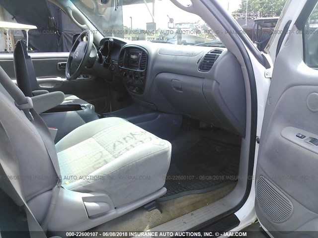 5TBBT44194S454494 - 2004 TOYOTA TUNDRA ACCESS CAB SR5 WHITE photo 5