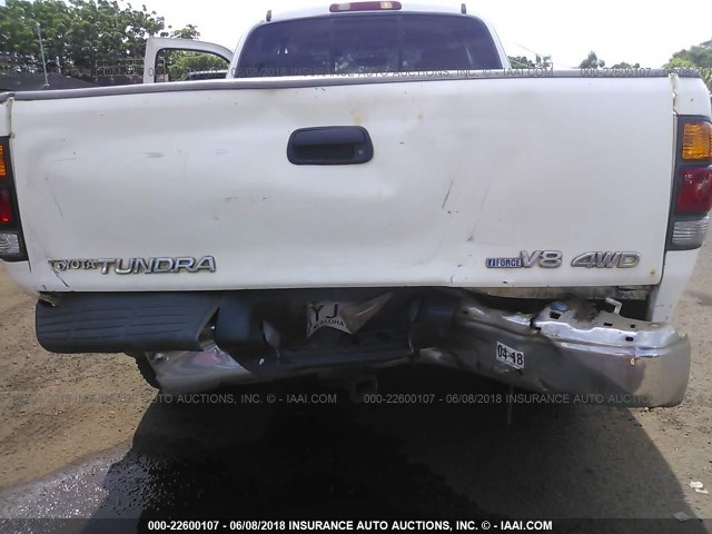 5TBBT44194S454494 - 2004 TOYOTA TUNDRA ACCESS CAB SR5 WHITE photo 6