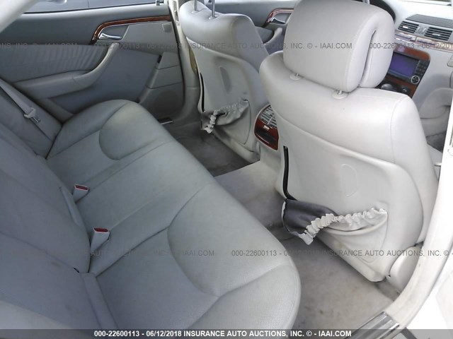 WDBNG70J94A416629 - 2004 MERCEDES-BENZ S 430 SILVER photo 8