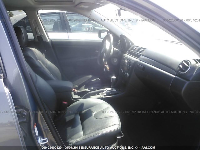 JM1BK324871634892 - 2007 MAZDA 3 S GRAY photo 5