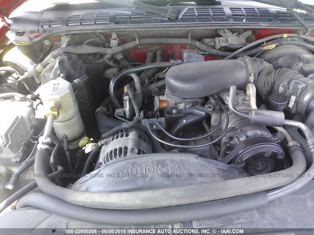 1GCCS14W328179702 - 2002 CHEVROLET S TRUCK S10 წითელი ფოტო 10