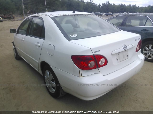 2T1BR32E37C798776 - 2007 TOYOTA COROLLA CE/LE/S WHITE photo 3