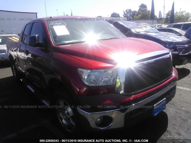 5TFUM5F10CX036687 - 2012 TOYOTA TUNDRA DOUBLE CAB SR5 RED photo 1