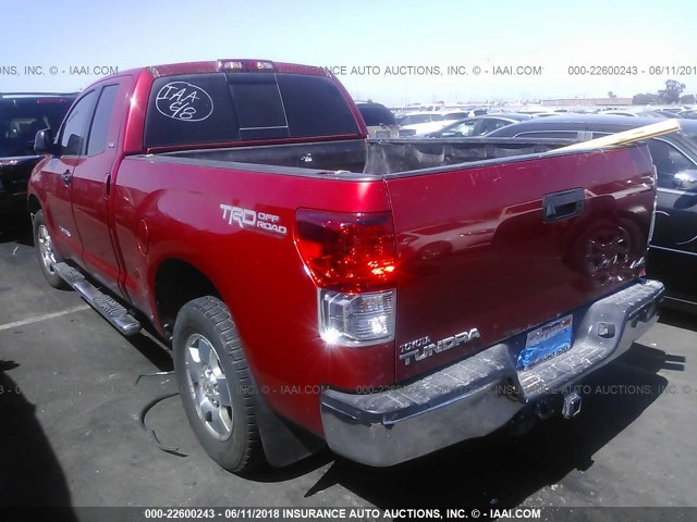 5TFUM5F10CX036687 - 2012 TOYOTA TUNDRA DOUBLE CAB SR5 RED photo 3