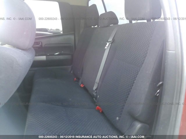 5TFUM5F10CX036687 - 2012 TOYOTA TUNDRA DOUBLE CAB SR5 RED photo 8