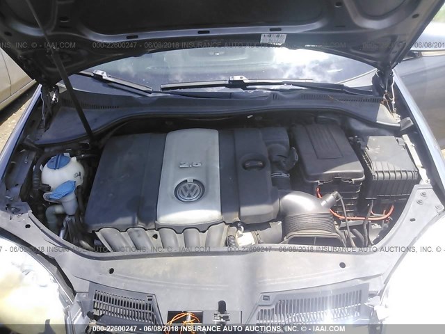 3VWEF71K87M188543 - 2007 VOLKSWAGEN JETTA WOLFSBURG 银色 照片 10