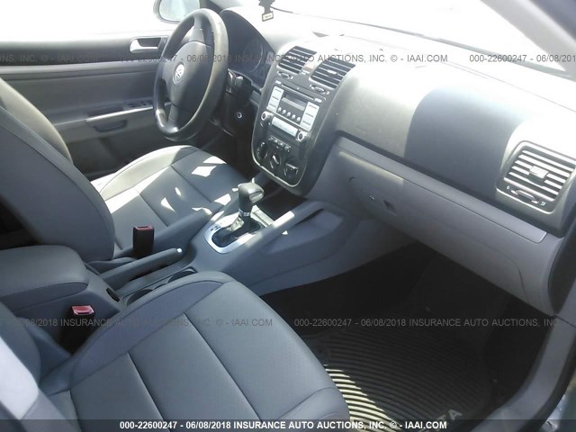 3VWEF71K87M188543 - 2007 VOLKSWAGEN JETTA WOLFSBURG 银色 照片 5