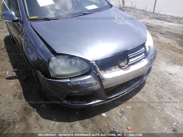 3VWEF71K87M188543 - 2007 VOLKSWAGEN JETTA WOLFSBURG 银色 照片 6