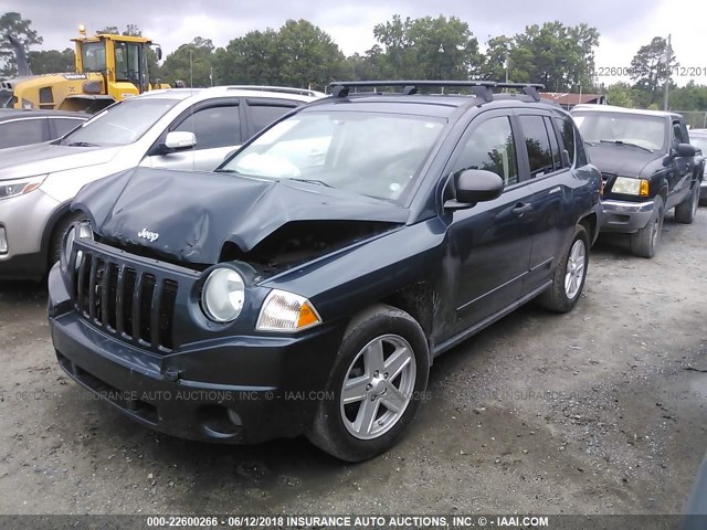 1J8FT47W78D759891 - 2008 JEEP COMPASS SPORT BLUE photo 2