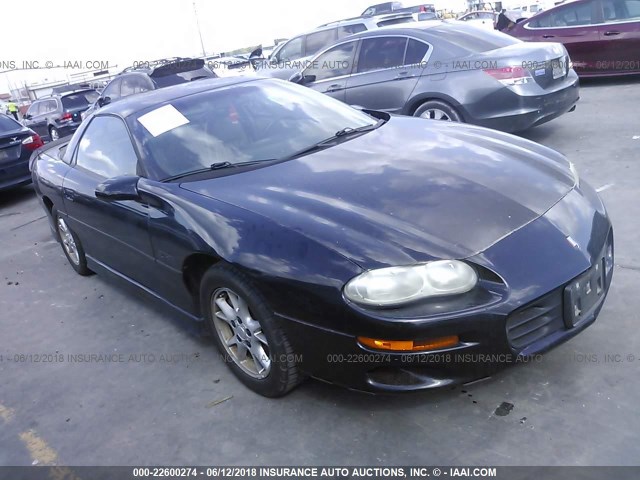 2G1FP22G922161355 - 2002 CHEVROLET CAMARO Z28 BLACK photo 1