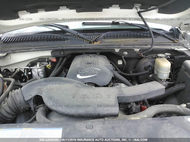 3GNEC13T52G115661 - 2002 CHEVROLET AVALANCHE C1500 WHITE photo 10