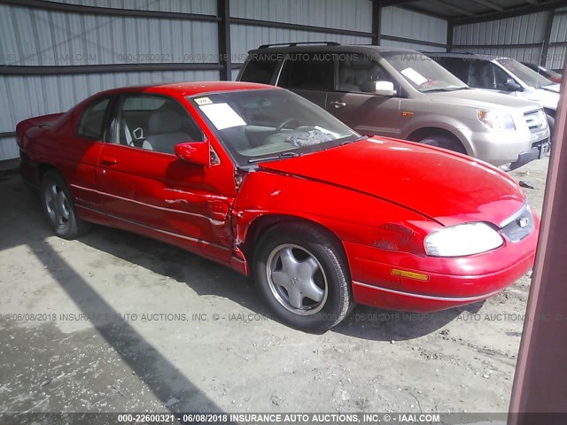 2G1WW12M5X9195567 - 1999 CHEVROLET MONTE CARLO LS წითელი ფოტო 1