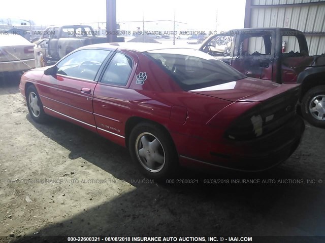 2G1WW12M5X9195567 - 1999 CHEVROLET MONTE CARLO LS წითელი ფოტო 3