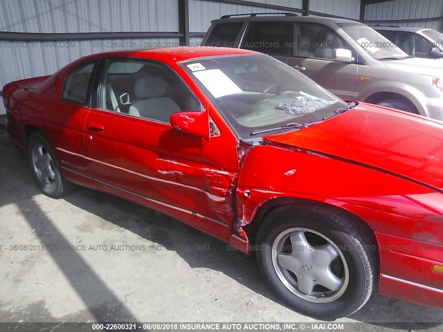 2G1WW12M5X9195567 - 1999 CHEVROLET MONTE CARLO LS წითელი ფოტო 6