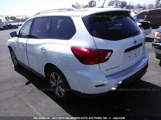 5N1DR2MN9HC690426 - 2017 NISSAN PATHFINDER S/SV/SL/PLATINUM 白色 照片 3