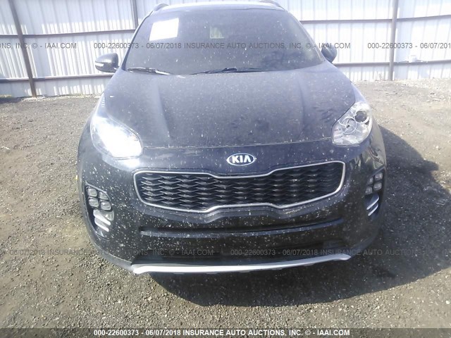 KNDPR3A6XJ7385861 - 2018 KIA SPORTAGE SX BLACK photo 6