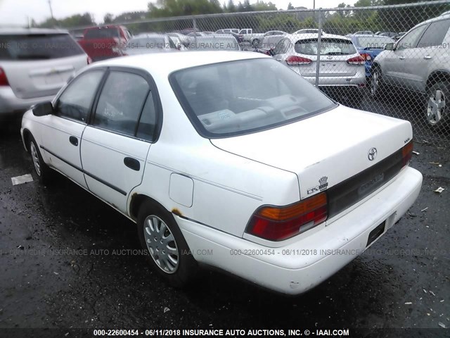 JT2AE09B1R0068730 - 1994 TOYOTA COROLLA LE/DX WHITE photo 3