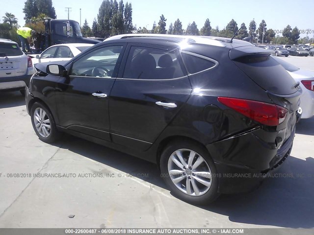 KM8JUCAC2BU266971 - 2011 HYUNDAI TUCSON GLS/LIMITED 黑色 照片 3