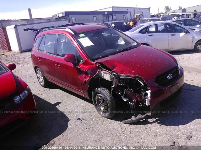 KNAFG526187154561 - 2008 KIA RONDO LX/EX RED photo 1