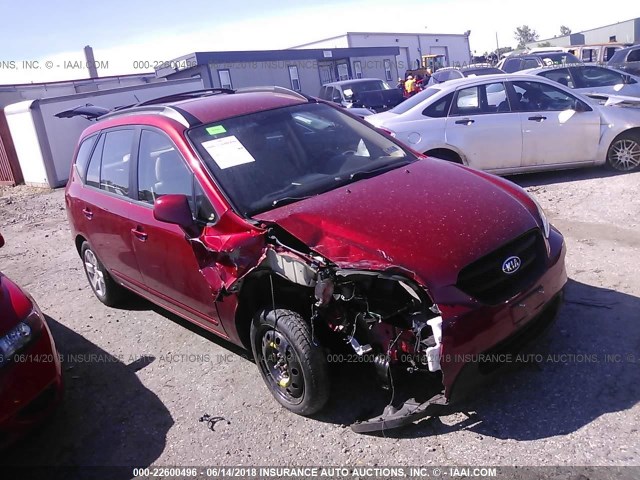 KNAFG526187154561 - 2008 KIA RONDO LX/EX RED photo 6