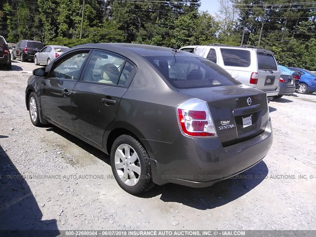 3N1AB61E67L682376 - 2007 NISSAN SENTRA 2.0/2.0S/2.0SL BROWN photo 3