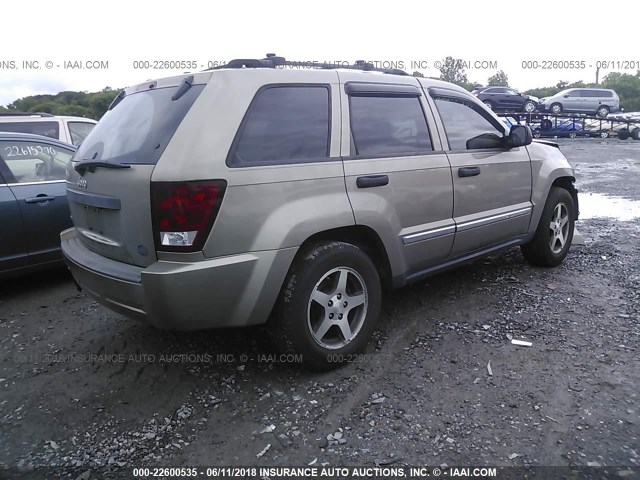 1J4HR48N55C691395 - 2005 JEEP GRAND CHEROKEE LAREDO/COLUMBIA/FREEDOM 棕色 照片 4