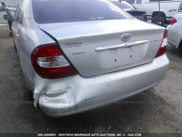 4T1BE32K33U751340 - 2003 TOYOTA CAMRY LE/XLE/SE ვერცხლისფერი ფოტო 6