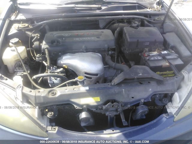 4T1BE32K15U074016 - 2005 TOYOTA CAMRY LE/XLE/SE 蓝色 照片 10