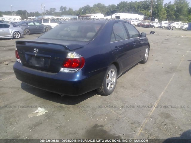 4T1BE32K15U074016 - 2005 TOYOTA CAMRY LE/XLE/SE 蓝色 照片 4