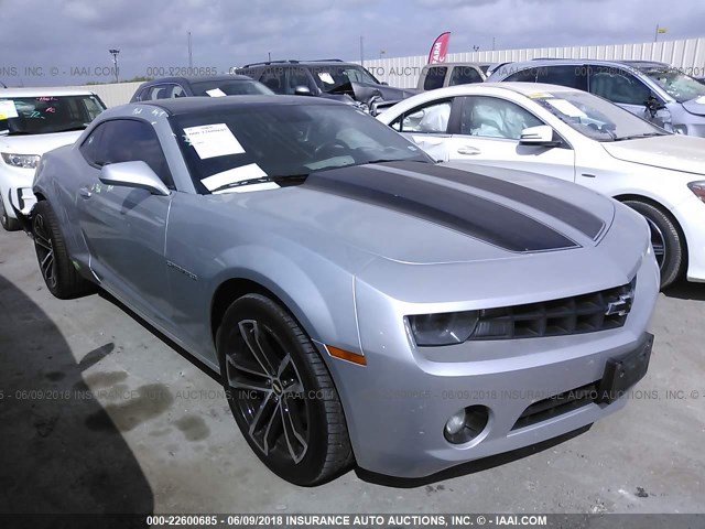 2G1FC1EVXA9226350 - 2010 CHEVROLET CAMARO LT SILVER photo 1