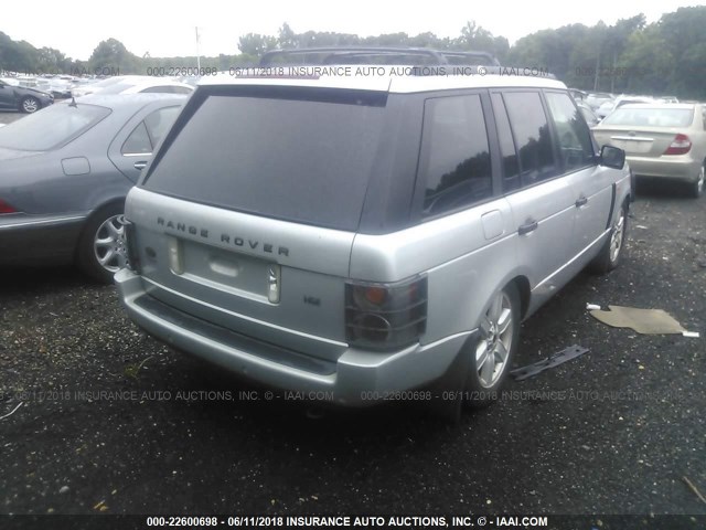 SALMB114X3A113528 - 2003 LAND ROVER RANGE ROVER HSE SILVER photo 4