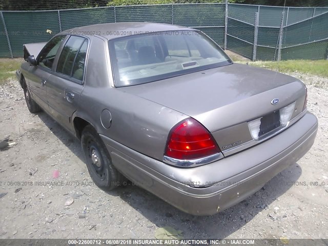 2FAFP71W95X125577 - 2005 FORD CROWN VICTORIA POLICE INTERCEPTOR BEIGE photo 3