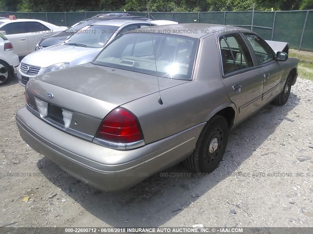 2FAFP71W95X125577 - 2005 FORD CROWN VICTORIA POLICE INTERCEPTOR BEIGE photo 4