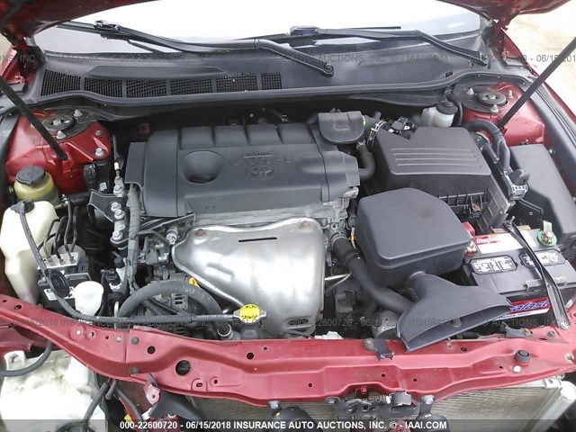 4T1BF3EK5AU102452 - 2010 TOYOTA CAMRY SE/LE/XLE 红色 照片 10